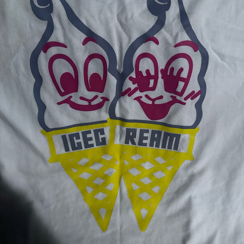 White Ice Cream Graphic Tee